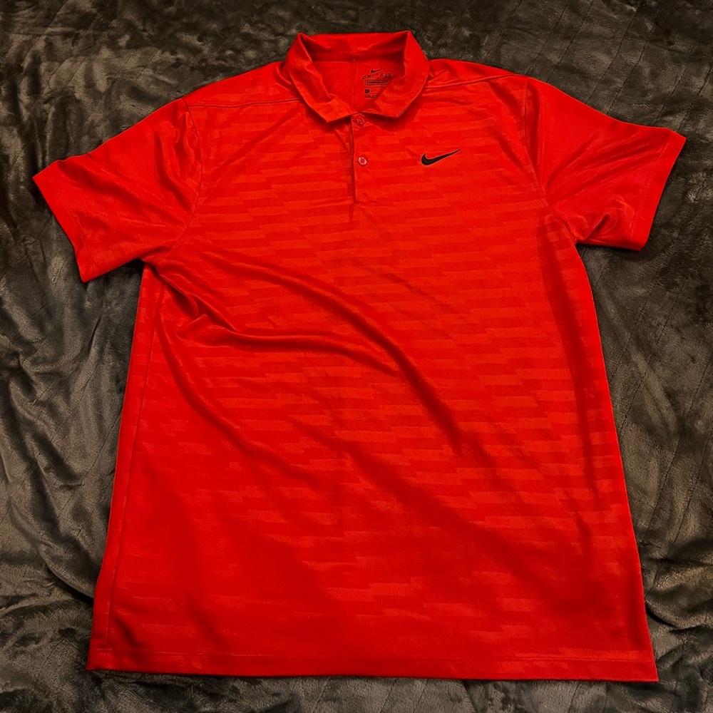 Nike Red Dri-Fit Polo